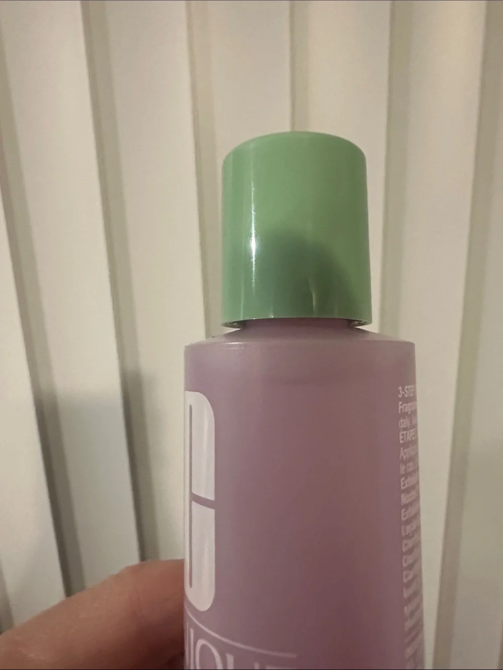Clinique Clarifying Lotion 2 Pale Pink Bottle with Mint Green Cap